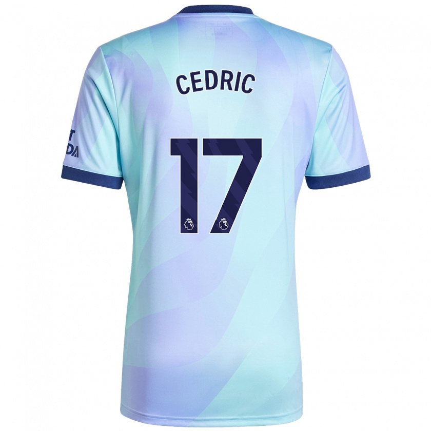 Kandiny Kinder Cédric Soares #17 Aquamarin Ausweichtrikot Trikot 2024/25 T-Shirt