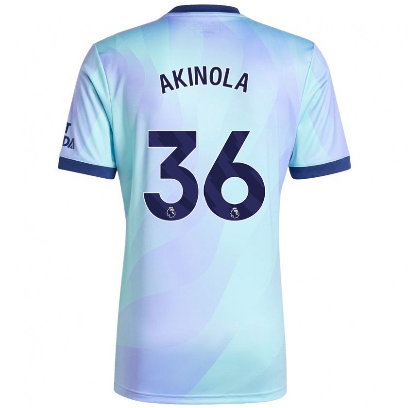 Kandiny Kinder Tim Akinola #36 Aquamarin Ausweichtrikot Trikot 2024/25 T-Shirt