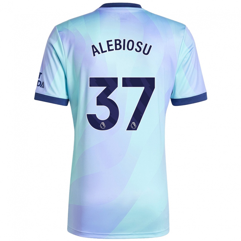 Kandiny Kinder Ryan Alebiosu #37 Aquamarin Ausweichtrikot Trikot 2024/25 T-Shirt