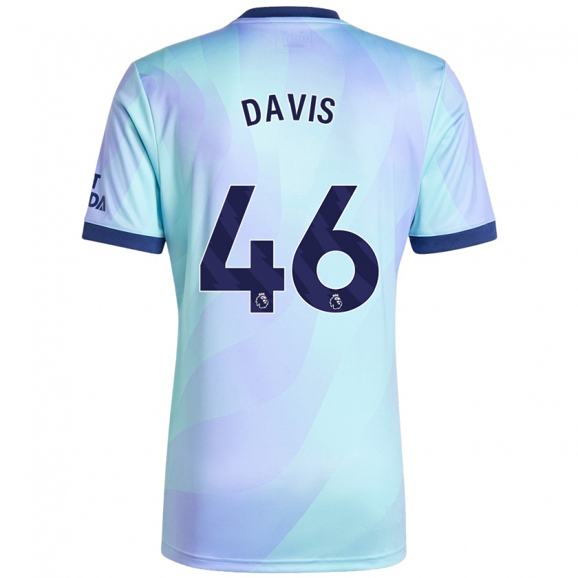 Kandiny Kinder Timi Davis #46 Aquamarin Ausweichtrikot Trikot 2024/25 T-Shirt