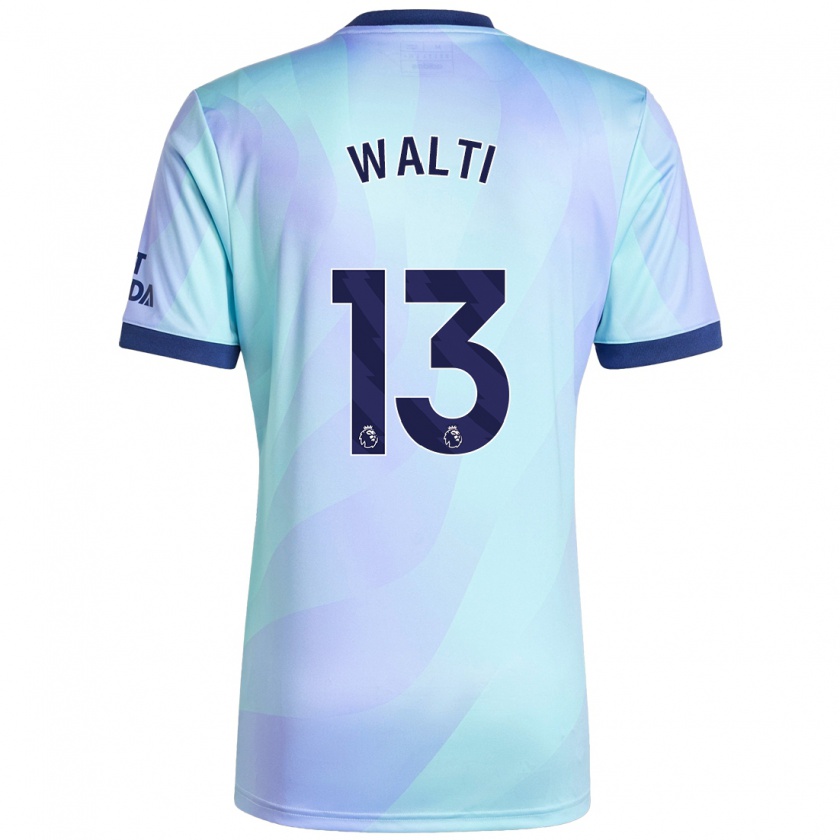 Kandiny Kinder Lia Walti #13 Aquamarin Ausweichtrikot Trikot 2024/25 T-Shirt