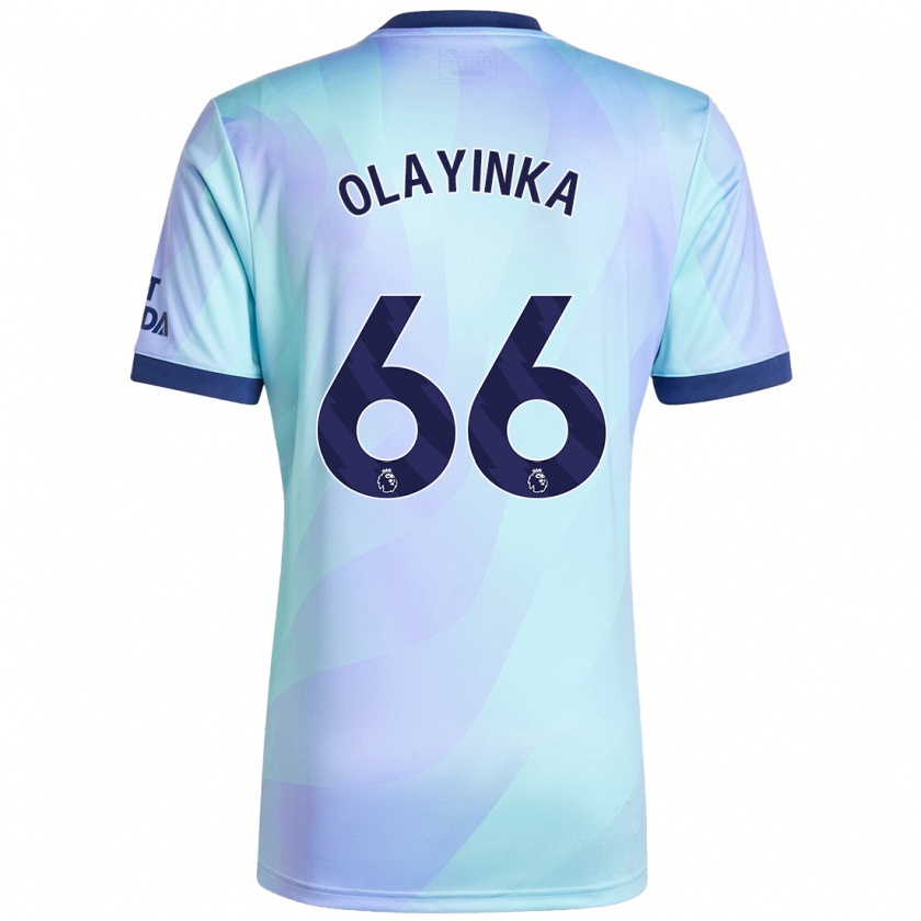 Kandiny Kinder James Olayinka #66 Aquamarin Ausweichtrikot Trikot 2024/25 T-Shirt