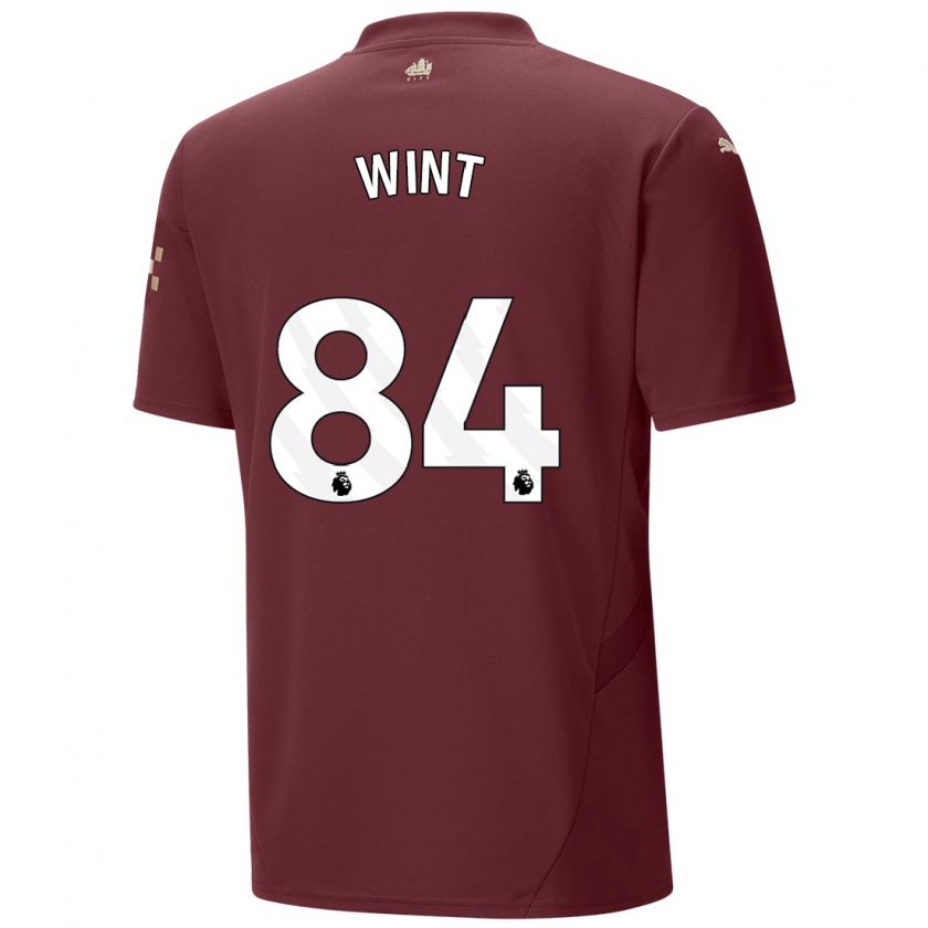 Kandiny Kinder Jack Wint #84 Kastanienbraun Ausweichtrikot Trikot 2024/25 T-Shirt