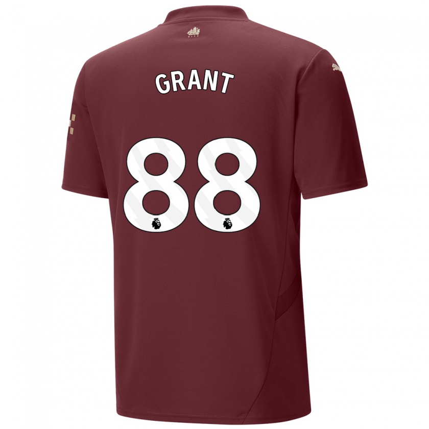 Kandiny Kinder True Grant #88 Kastanienbraun Ausweichtrikot Trikot 2024/25 T-Shirt