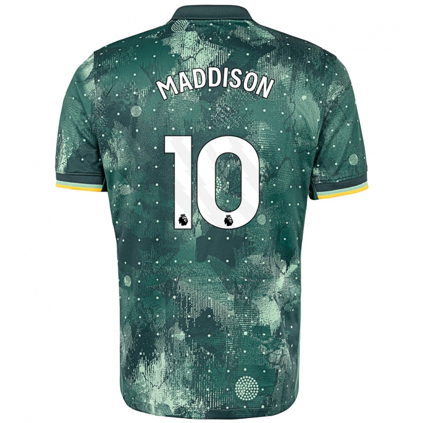 Kandiny Kinder James Maddison #10 Mintgrün Ausweichtrikot Trikot 2024/25 T-Shirt