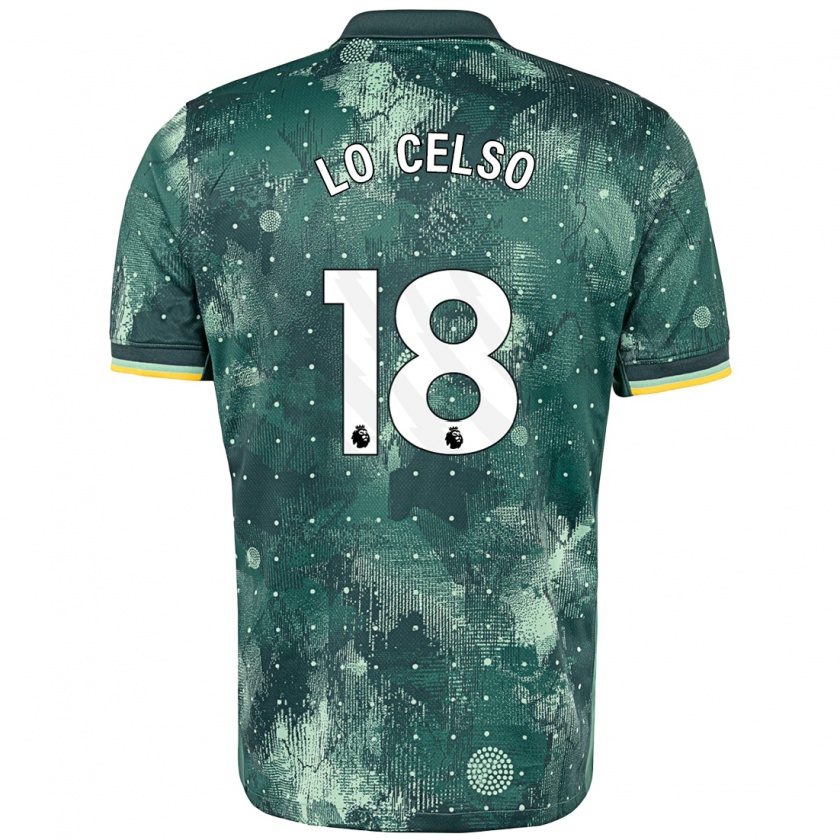 Kandiny Kinder Giovani Lo Celso #20 Mintgrün Ausweichtrikot Trikot 2024/25 T-Shirt