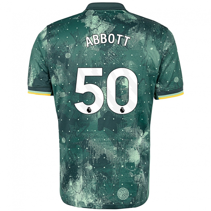 Kandiny Kinder George Abbott #50 Mintgrün Ausweichtrikot Trikot 2024/25 T-Shirt