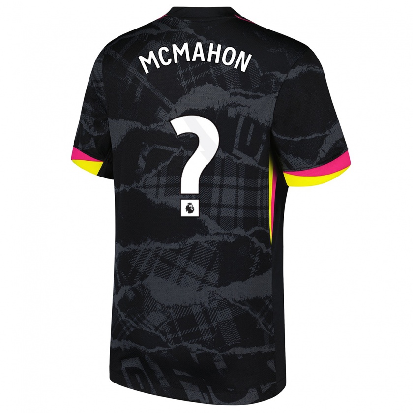 Kandiny Kinder Harrison Mcmahon #0 Schwarz Rosa Ausweichtrikot Trikot 2024/25 T-Shirt