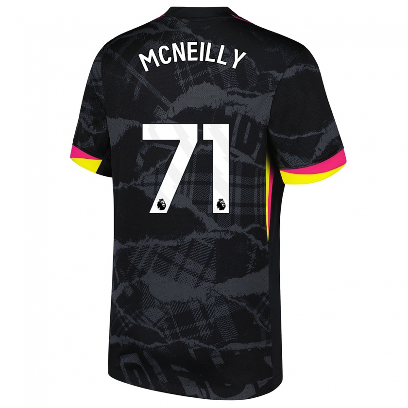 Kandiny Kinder Donnell Mcneilly #71 Schwarz Rosa Ausweichtrikot Trikot 2024/25 T-Shirt