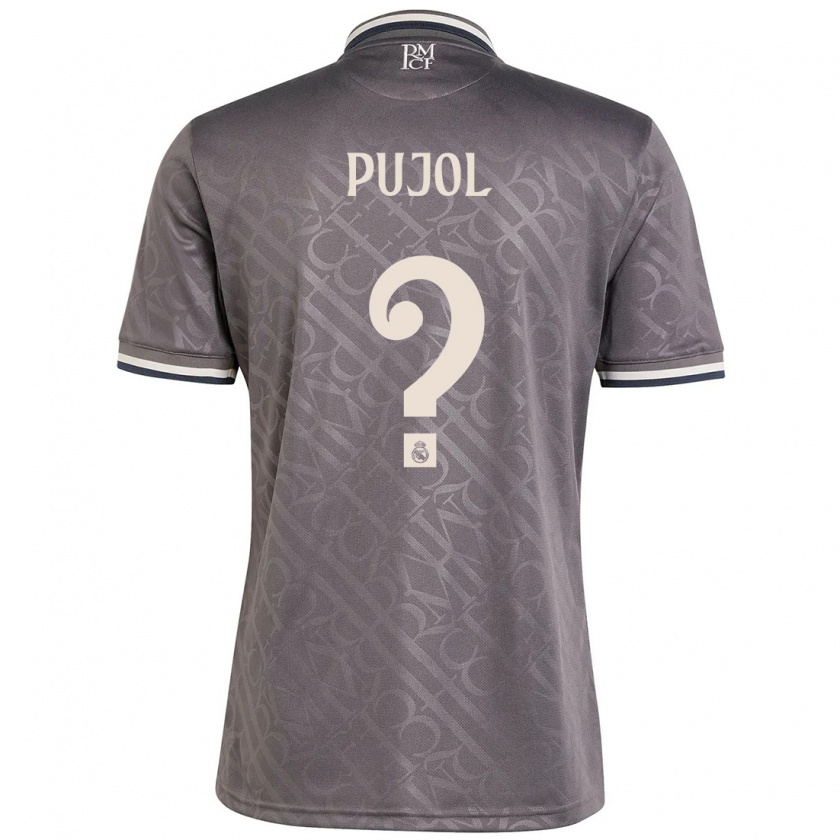 Kandiny Kinder Edgar Pujol #0 Anthrazit Ausweichtrikot Trikot 2024/25 T-Shirt