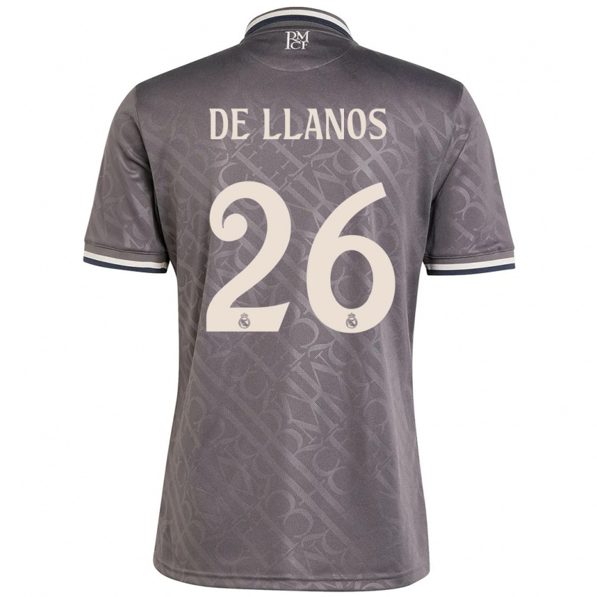 Kandiny Kinder Hugo De Llanos #26 Anthrazit Ausweichtrikot Trikot 2024/25 T-Shirt