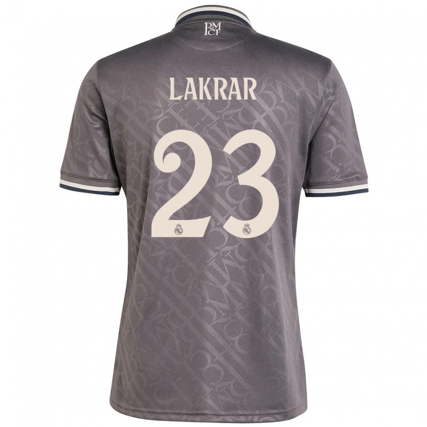 Kandiny Kinder Maëlle Lakrar #23 Anthrazit Ausweichtrikot Trikot 2024/25 T-Shirt