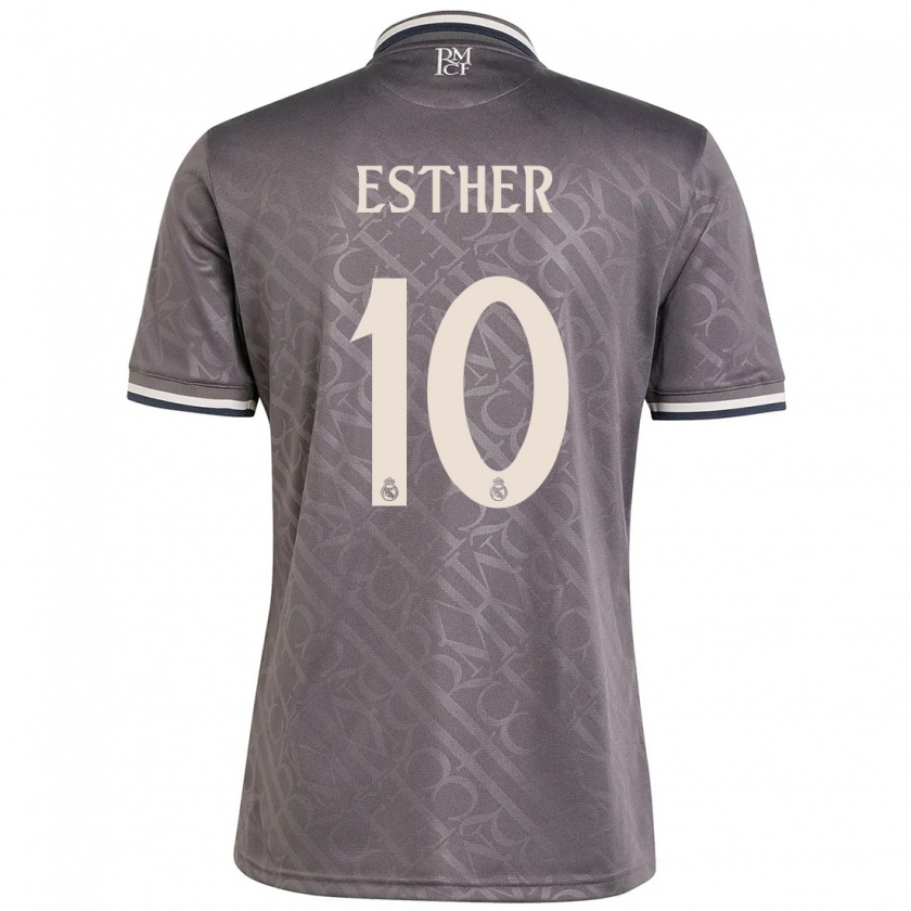 Kandiny Kinder Esther Gonzalez #10 Anthrazit Ausweichtrikot Trikot 2024/25 T-Shirt