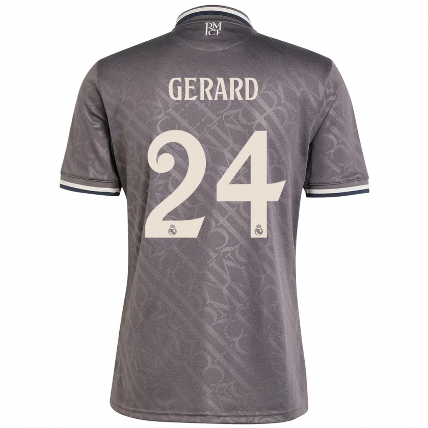 Kandiny Kinder Meline Gerard #24 Anthrazit Ausweichtrikot Trikot 2024/25 T-Shirt