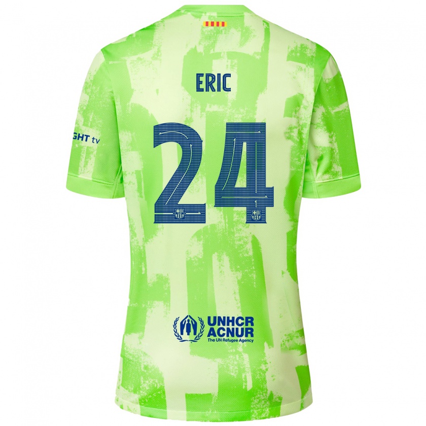 Kandiny Kinder Eric García #24 Limettengrün Ausweichtrikot Trikot 2024/25 T-Shirt