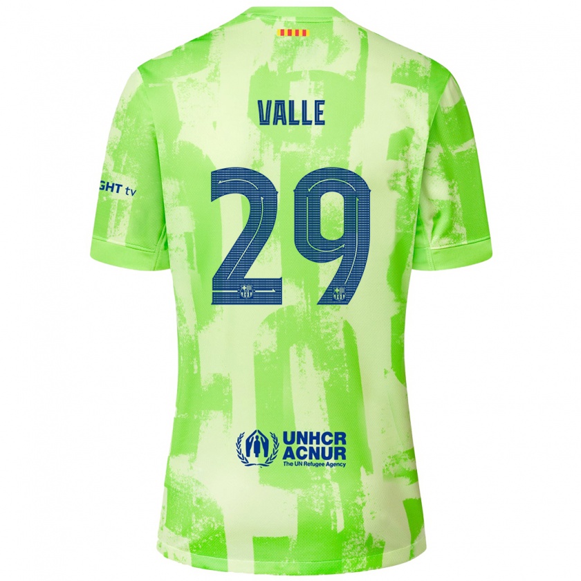 Kandiny Kinder Álex Valle #29 Limettengrün Ausweichtrikot Trikot 2024/25 T-Shirt