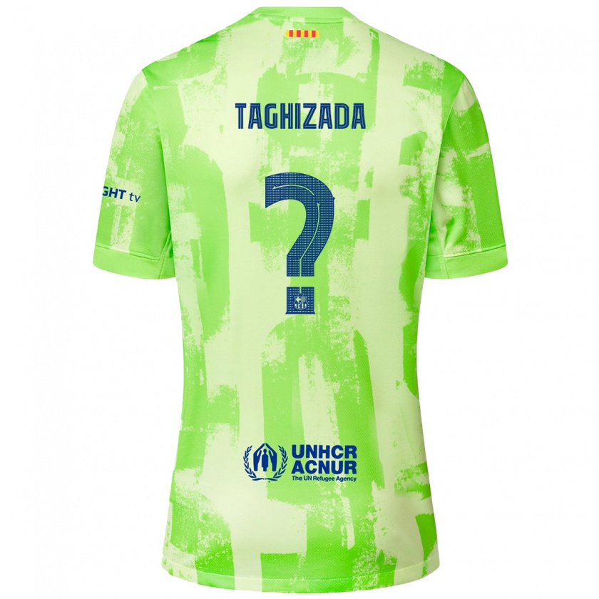 Kandiny Kinder Eldar Taghizada #0 Limettengrün Ausweichtrikot Trikot 2024/25 T-Shirt