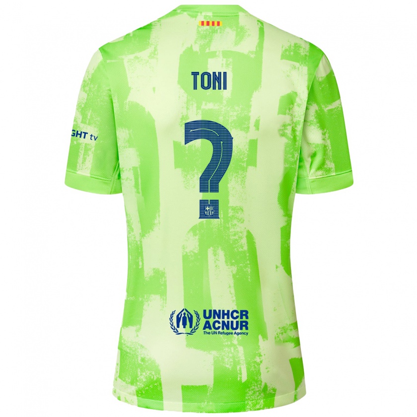 Kandiny Kinder Toni Fernández #0 Limettengrün Ausweichtrikot Trikot 2024/25 T-Shirt