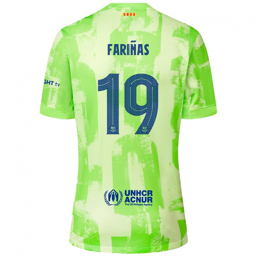 Kandiny Kinder Brian Fariñas #19 Limettengrün Ausweichtrikot Trikot 2024/25 T-Shirt