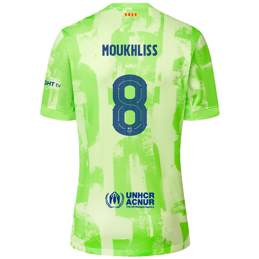 Kandiny Kinder Moha Moukhliss #8 Limettengrün Ausweichtrikot Trikot 2024/25 T-Shirt