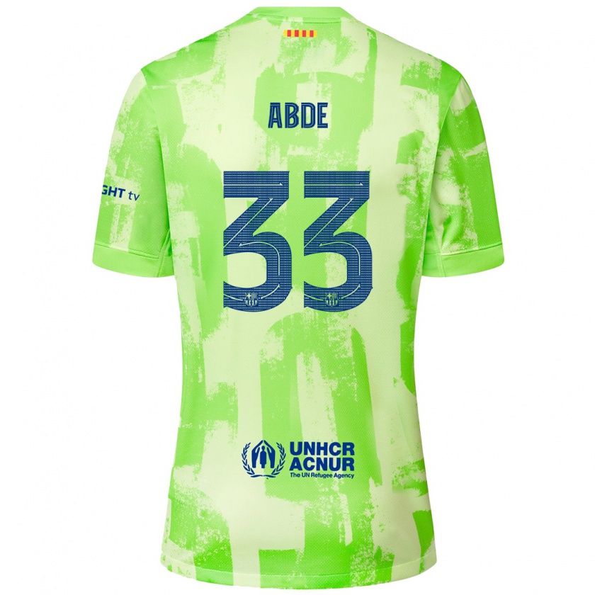 Kandiny Kinder Ez Abde #33 Limettengrün Ausweichtrikot Trikot 2024/25 T-Shirt