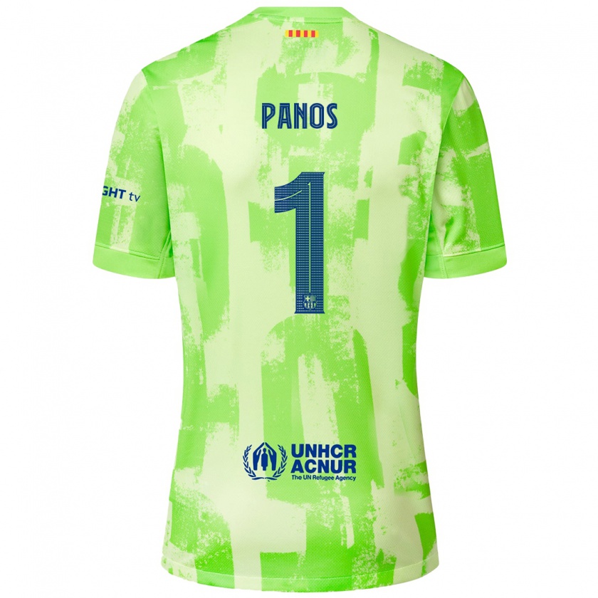 Kandiny Kinder Sandra Panos #1 Limettengrün Ausweichtrikot Trikot 2024/25 T-Shirt