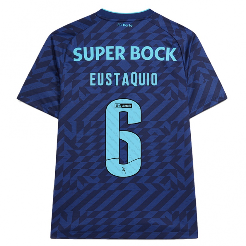 Kandiny Kinder Stephen Eustaquio #6 Marineblau Ausweichtrikot Trikot 2024/25 T-Shirt