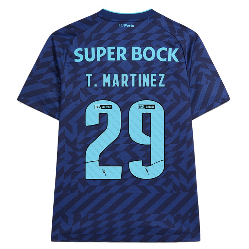 Kandiny Kinder Toni Martínez #29 Marineblau Ausweichtrikot Trikot 2024/25 T-Shirt