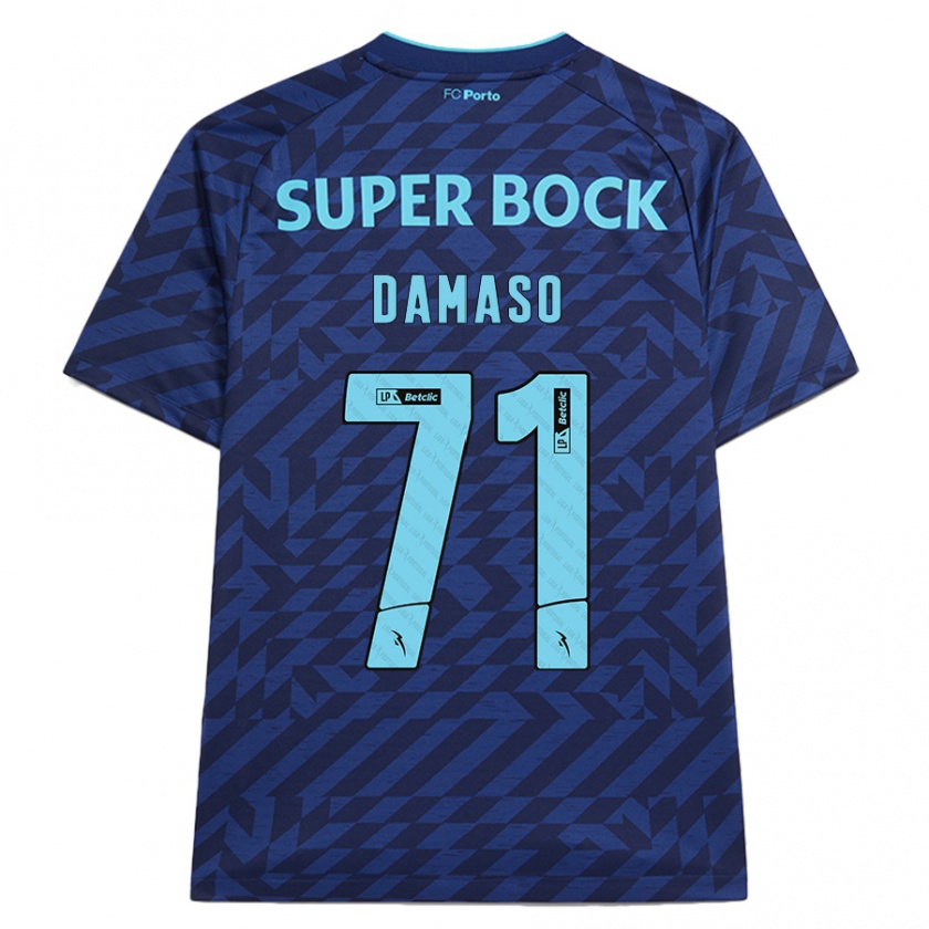 Kandiny Kinder Nico Damaso #71 Marineblau Ausweichtrikot Trikot 2024/25 T-Shirt