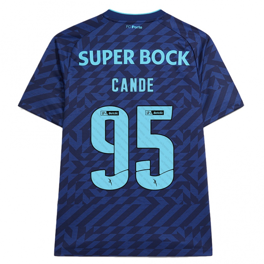 Kandiny Kinder Anhá Cande #95 Marineblau Ausweichtrikot Trikot 2024/25 T-Shirt