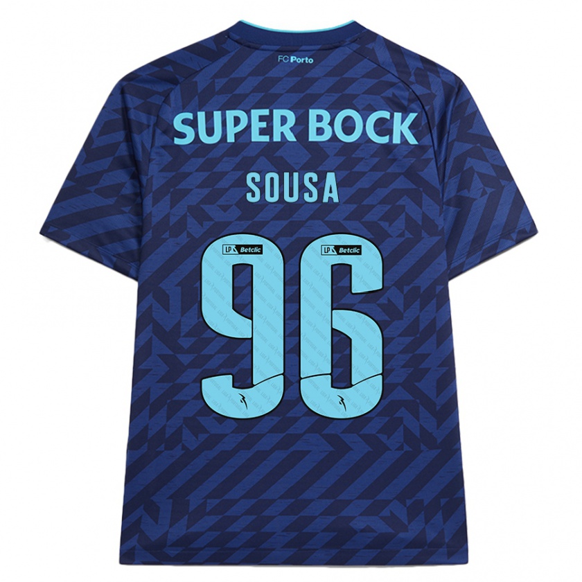 Kandiny Kinder Filipe Sousa #96 Marineblau Ausweichtrikot Trikot 2024/25 T-Shirt