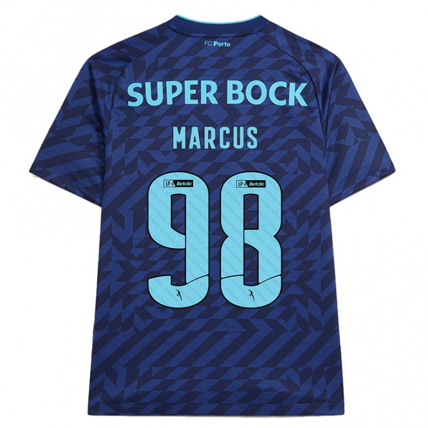 Kandiny Kinder Abraham Marcus #98 Marineblau Ausweichtrikot Trikot 2024/25 T-Shirt