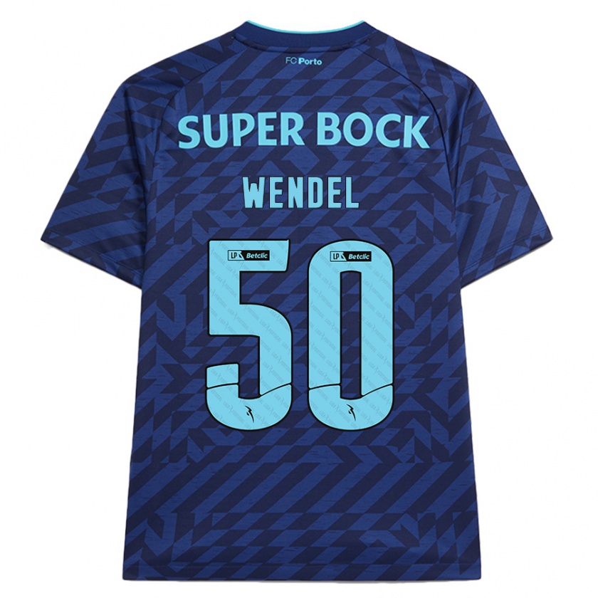 Kandiny Kinder Wendel #50 Marineblau Ausweichtrikot Trikot 2024/25 T-Shirt