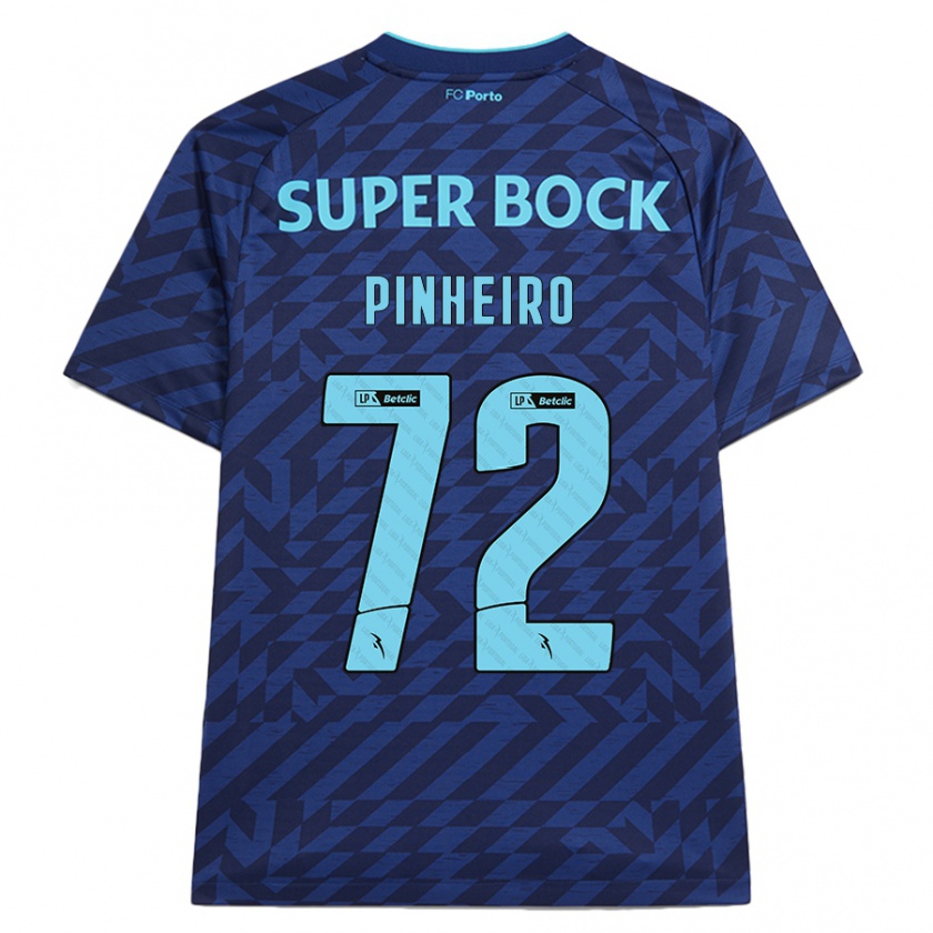 Kandiny Kinder Rodrigo Pinheiro #72 Marineblau Ausweichtrikot Trikot 2024/25 T-Shirt