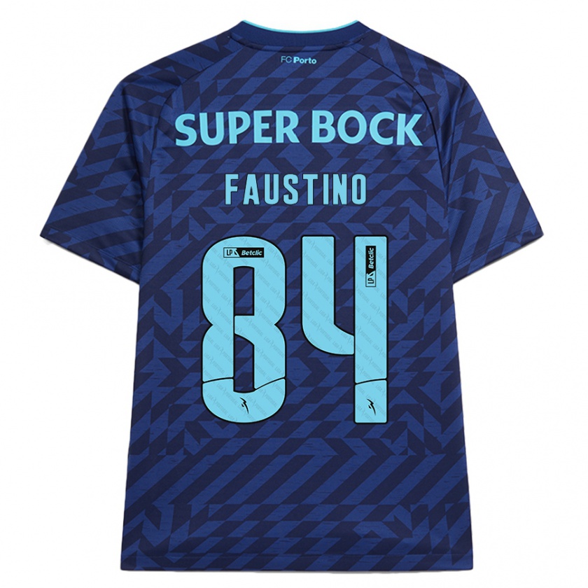 Kandiny Kinder Levi Faustino #84 Marineblau Ausweichtrikot Trikot 2024/25 T-Shirt