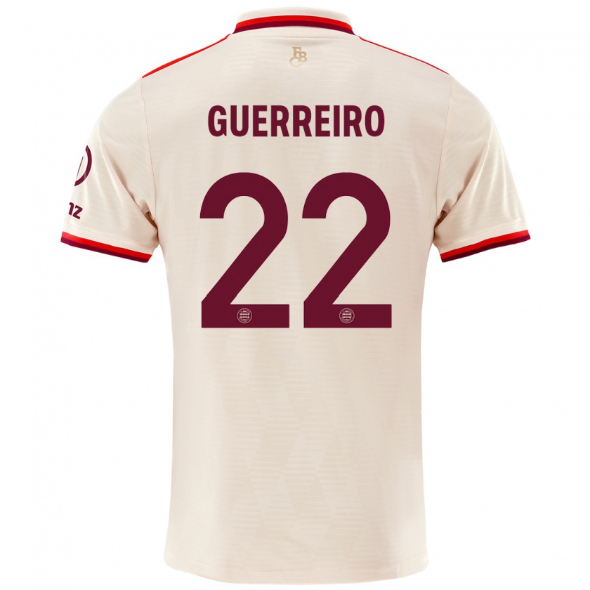 Kandiny Kinder Raphaël Guerreiro #22 Leinen Ausweichtrikot Trikot 2024/25 T-Shirt