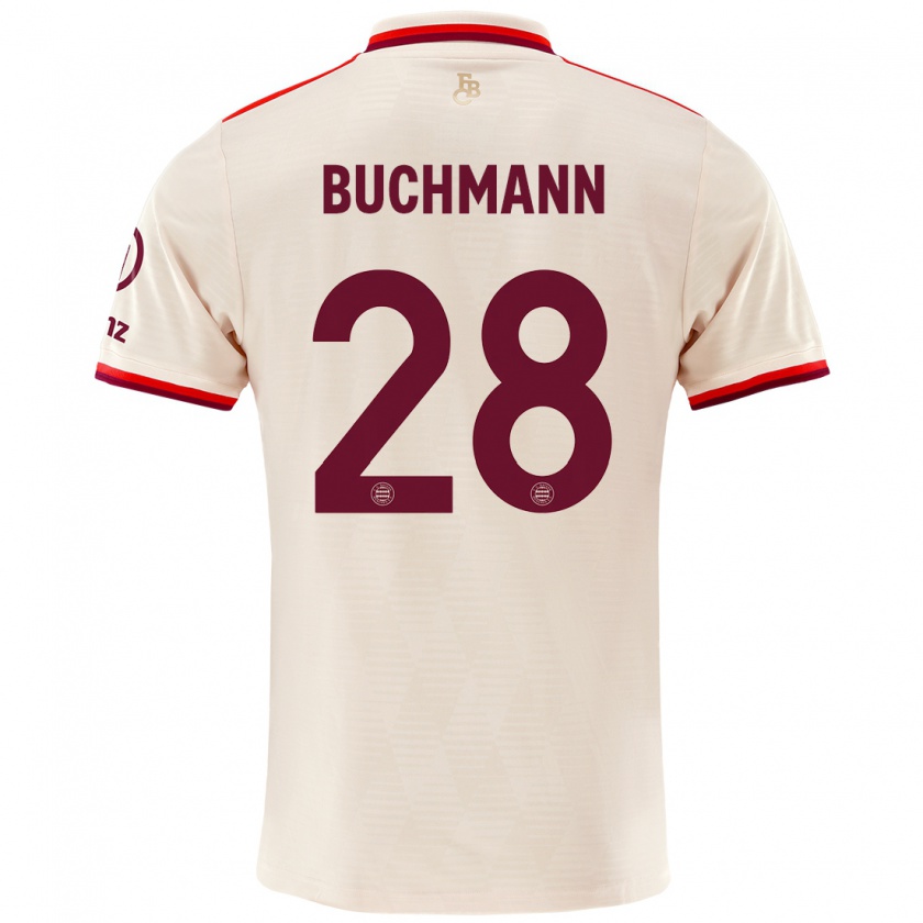 Kandiny Kinder Tarek Buchmann #28 Leinen Ausweichtrikot Trikot 2024/25 T-Shirt