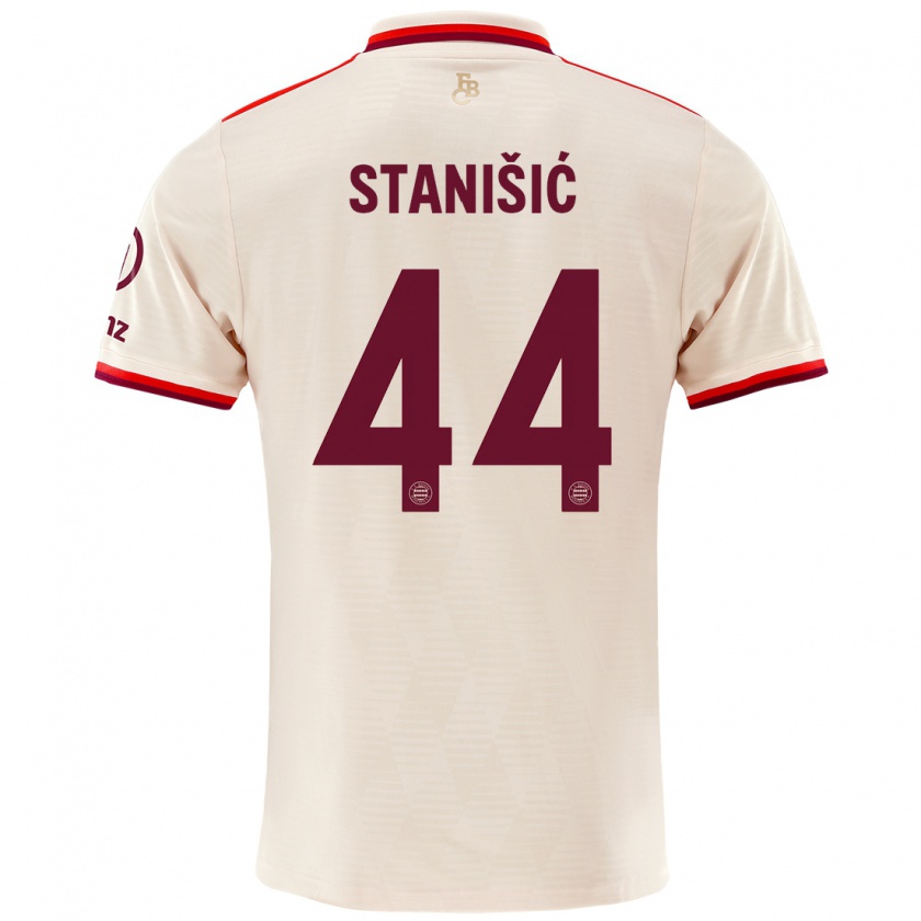 Kandiny Kinder Josip Stanisic #44 Leinen Ausweichtrikot Trikot 2024/25 T-Shirt