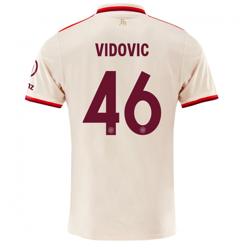 Kandiny Kinder Gabriel Vidovic #46 Leinen Ausweichtrikot Trikot 2024/25 T-Shirt