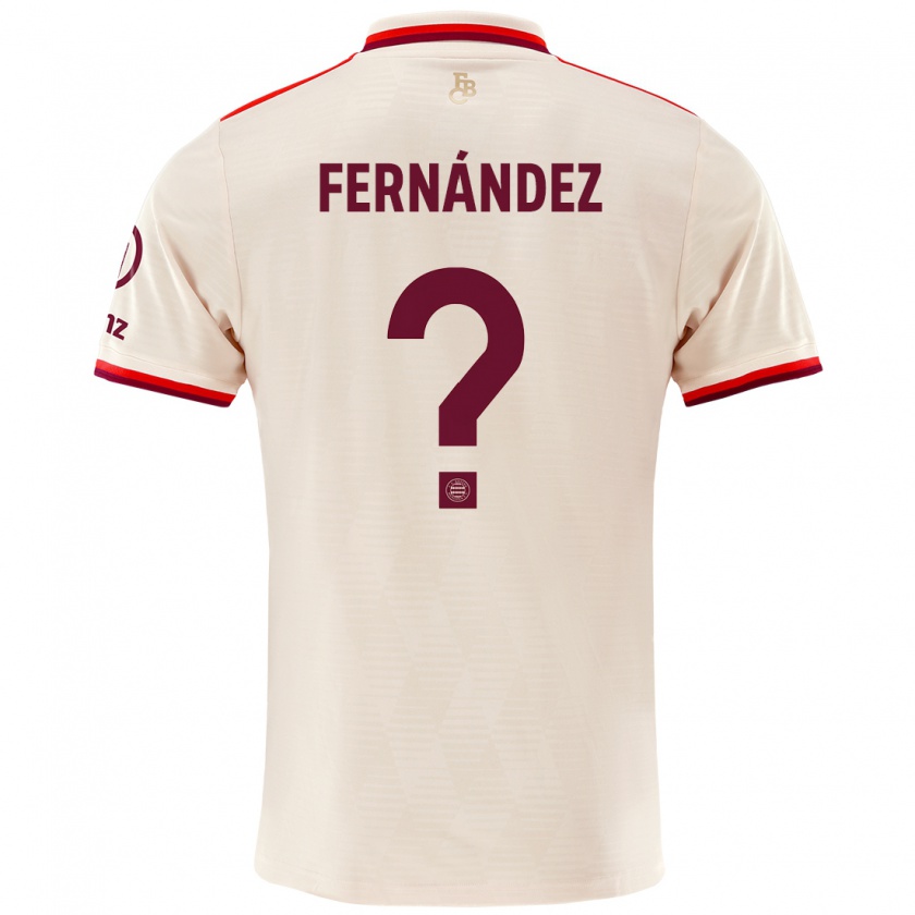 Kandiny Kinder Javier Fernández #0 Leinen Ausweichtrikot Trikot 2024/25 T-Shirt