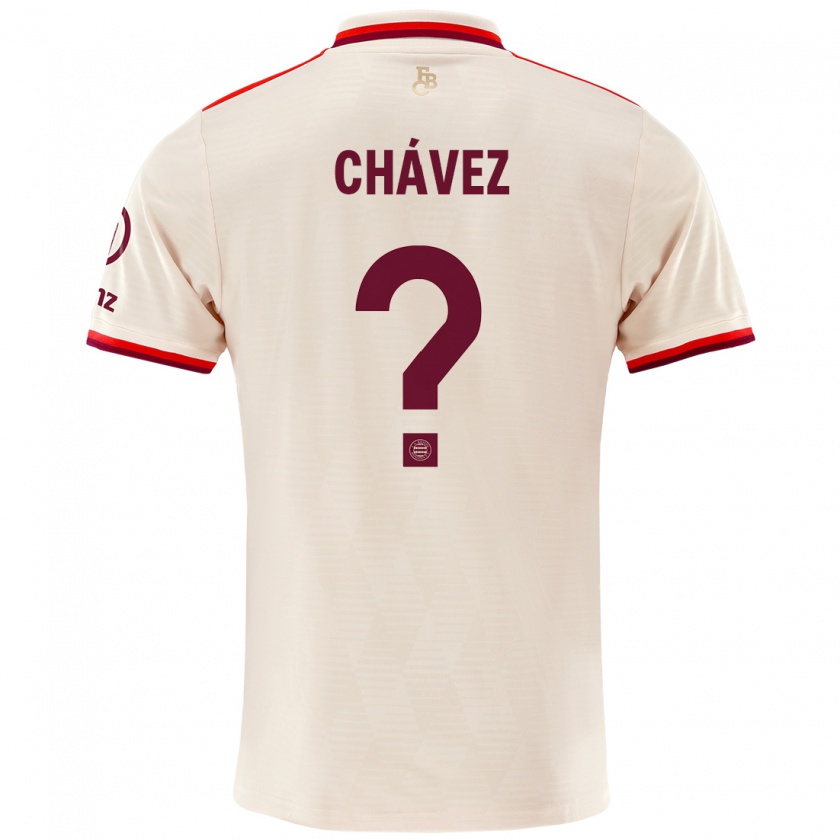 Kandiny Kinder Felipe Chávez #0 Leinen Ausweichtrikot Trikot 2024/25 T-Shirt