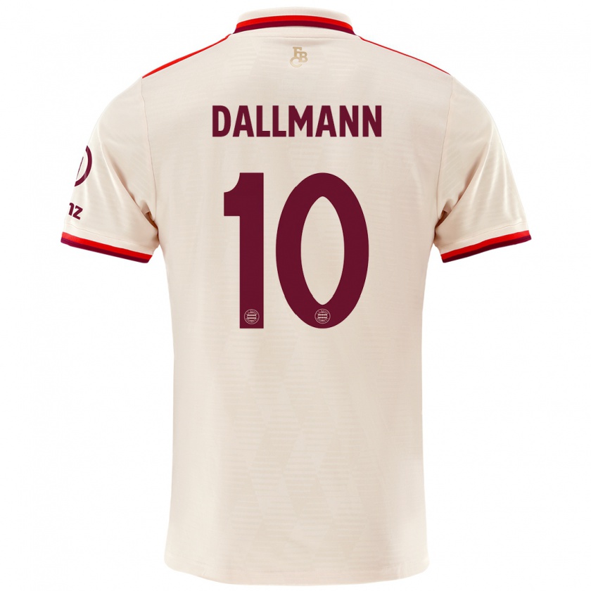 Kandiny Kinder Linda Dallmann #10 Leinen Ausweichtrikot Trikot 2024/25 T-Shirt