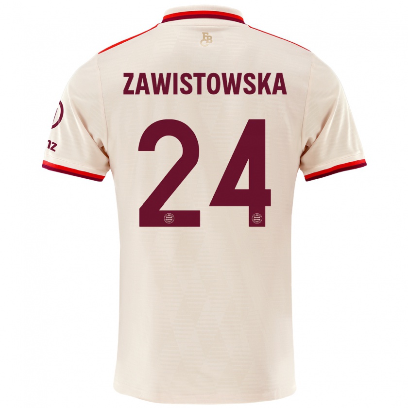 Kandiny Kinder Weronika Zawistowska #24 Leinen Ausweichtrikot Trikot 2024/25 T-Shirt