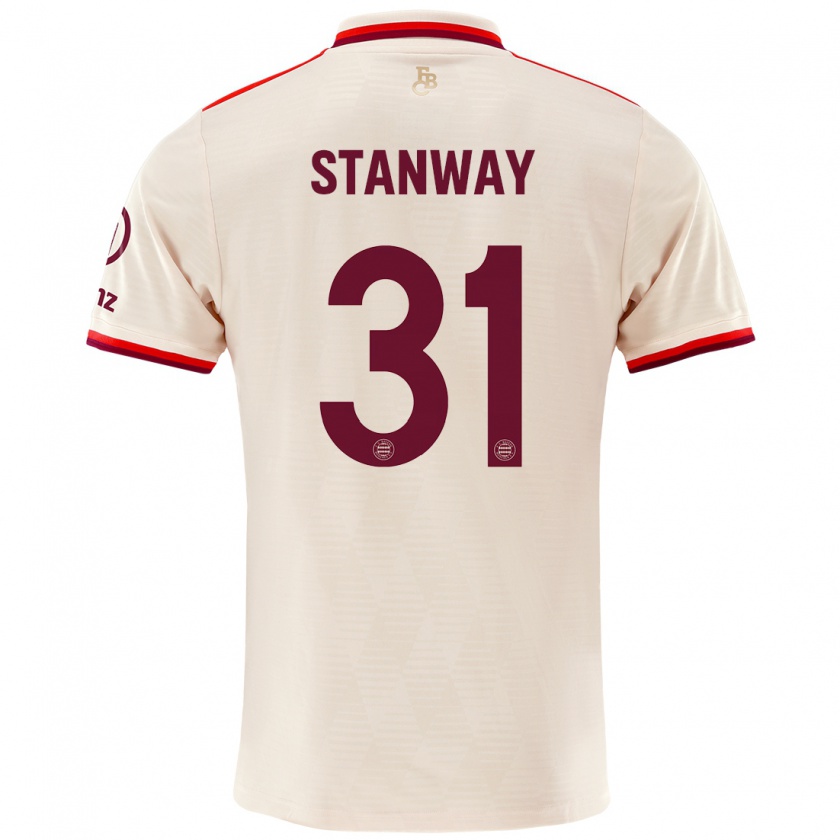 Kandiny Kinder Georgia Stanway #31 Leinen Ausweichtrikot Trikot 2024/25 T-Shirt