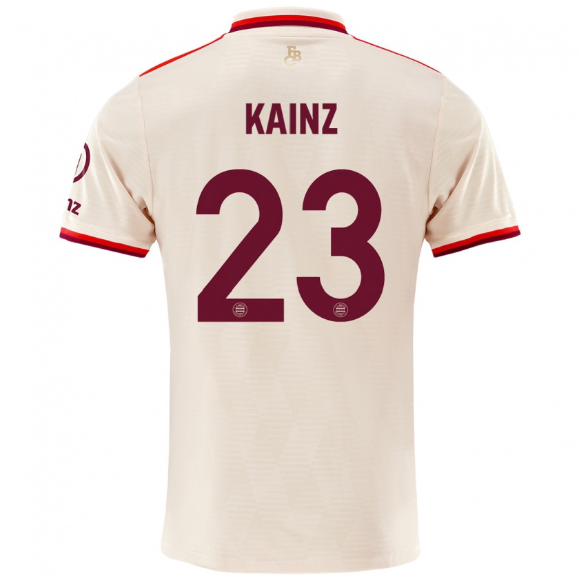 Kandiny Kinder Manuel Kainz #23 Leinen Ausweichtrikot Trikot 2024/25 T-Shirt