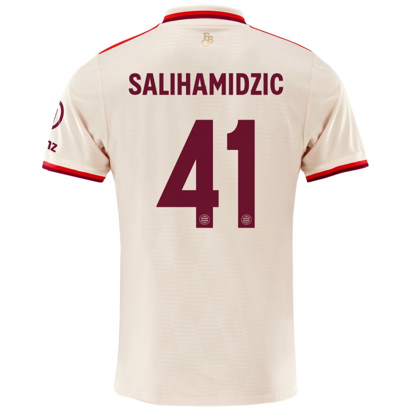 Kandiny Kinder Nick Salihamidzic #41 Leinen Ausweichtrikot Trikot 2024/25 T-Shirt