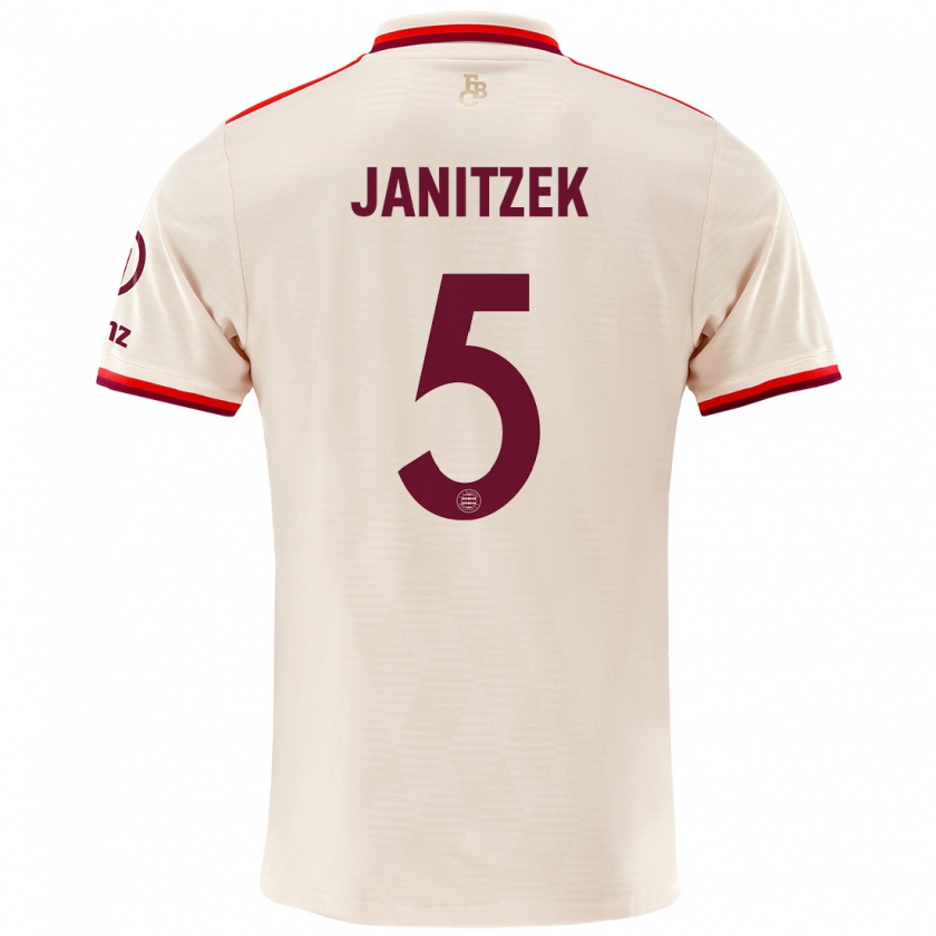 Kandiny Kinder Justin Janitzek #5 Leinen Ausweichtrikot Trikot 2024/25 T-Shirt