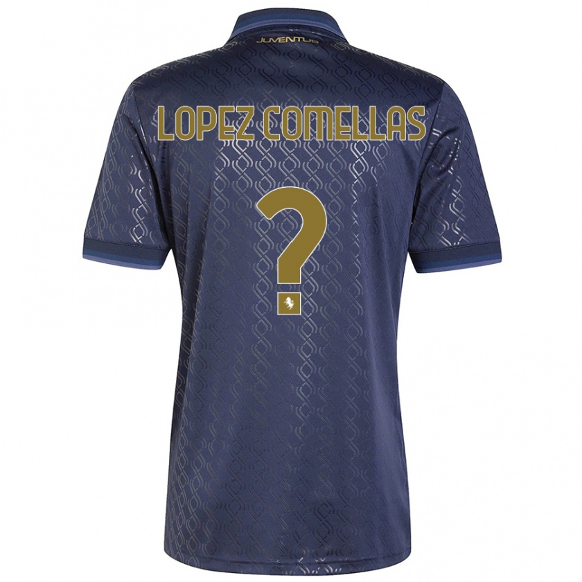 Kandiny Kinder Ivan Lopez Comellas #0 Marineblau Ausweichtrikot Trikot 2024/25 T-Shirt