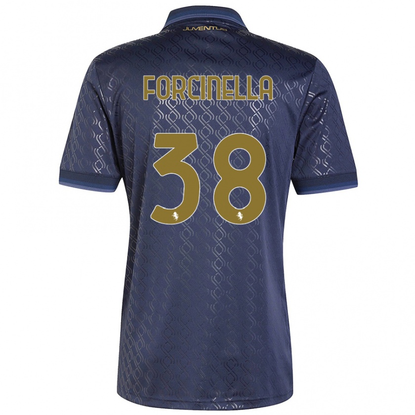 Kandiny Kinder Camilla Forcinella #38 Marineblau Ausweichtrikot Trikot 2024/25 T-Shirt