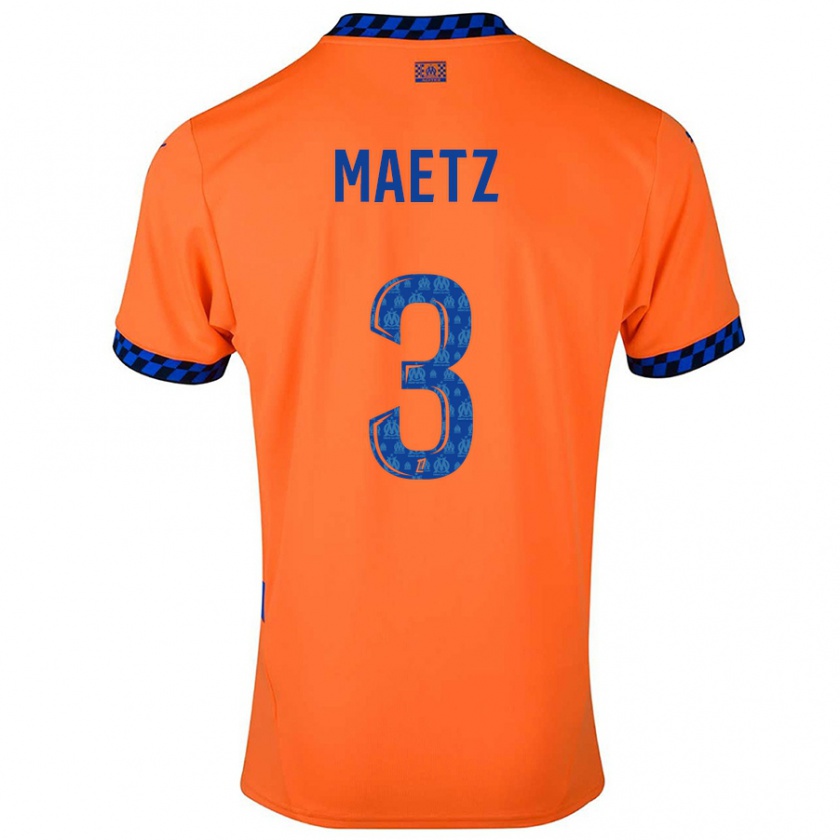 Kandiny Kinder Agathe Maetz #3 Orange Dunkelblau Ausweichtrikot Trikot 2024/25 T-Shirt